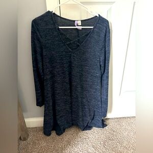 Dark blue long sleeve dress